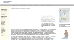 Desktop Screenshot of coloradomountaincollege.org